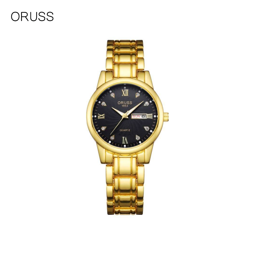 ORUSS Women's Stylish Quartz Watch – Calendar & Week Display