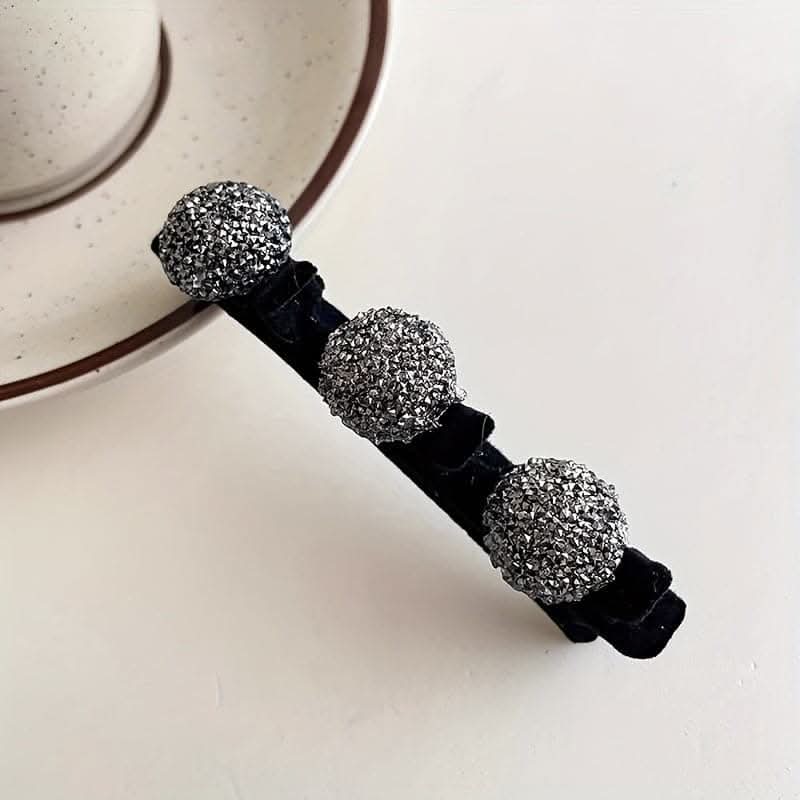 Elegant Rhinestone Decorative Hair Braiding Clips – Vintage Side Clips