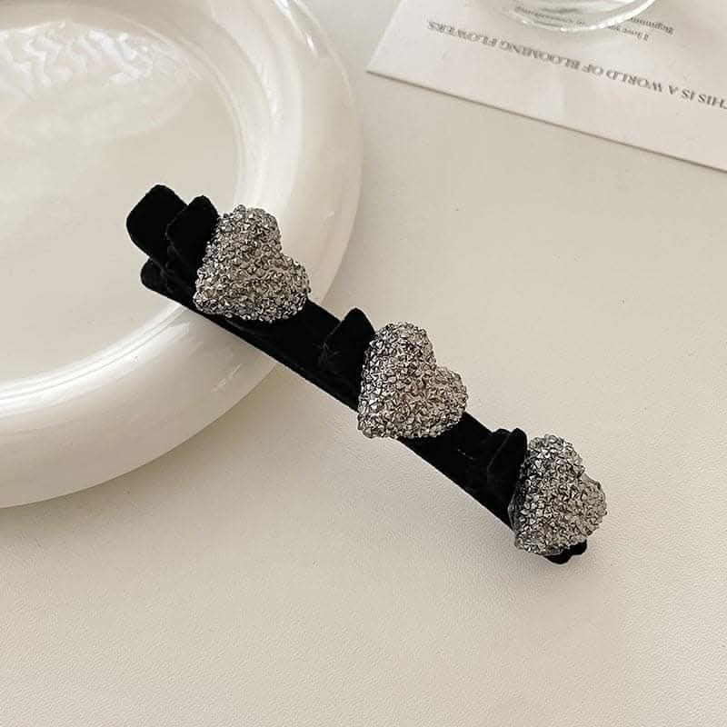 Elegant Rhinestone Decorative Hair Braiding Clips – Vintage Side Clips