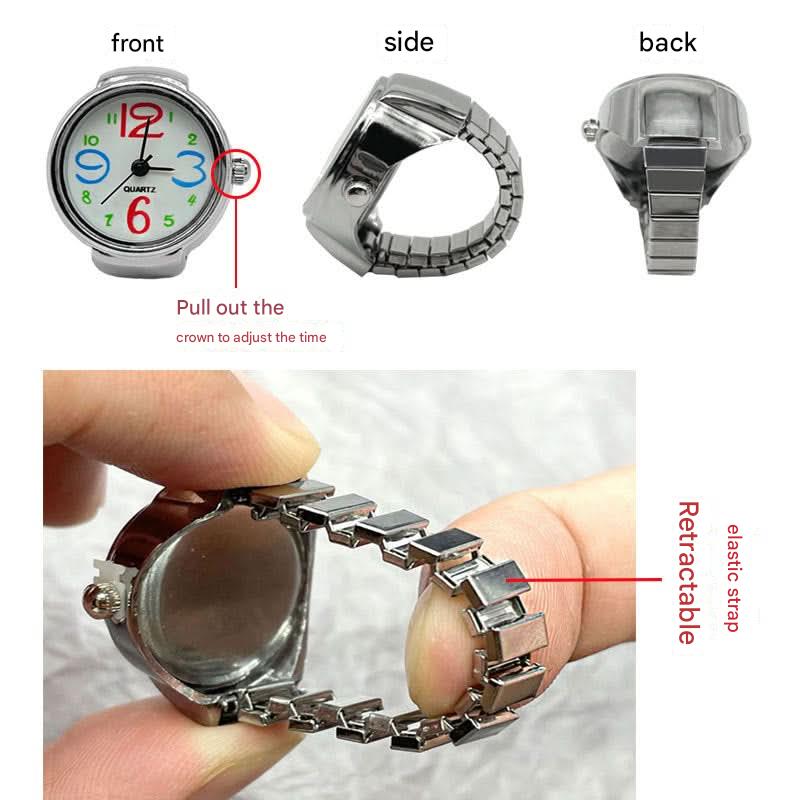 Unisex Ring Watch – Stylish Quartz Finger Watch