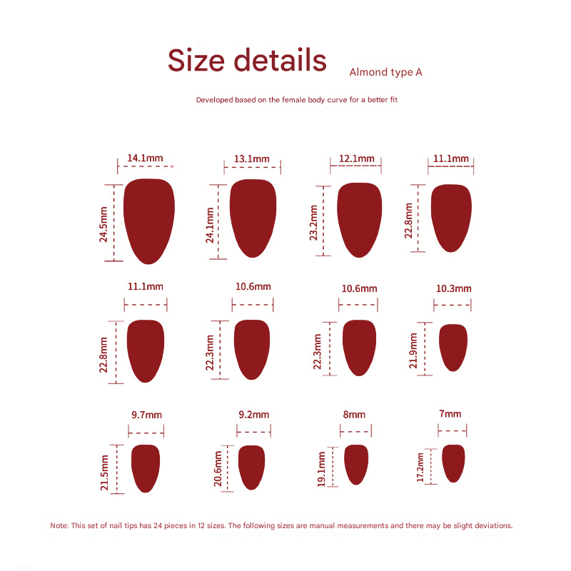 Valentine’s Day Press-On Nails – Medium Almond Red Heart & Pearl 3D Bow Design