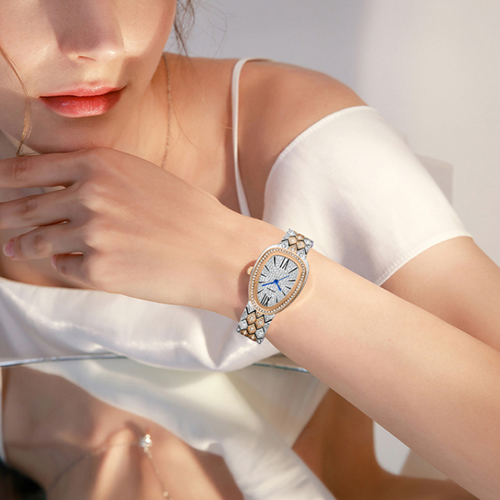 MOKAGO Luxury Water Drop Diamond Women’s Watch – Elegant Fashion Watch