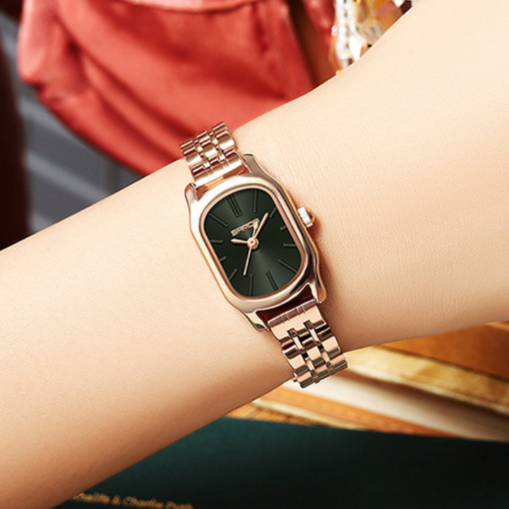 Sanda Women’s Stainless Steel Quartz Watch – Waterproof Square Dial Fashion Watch