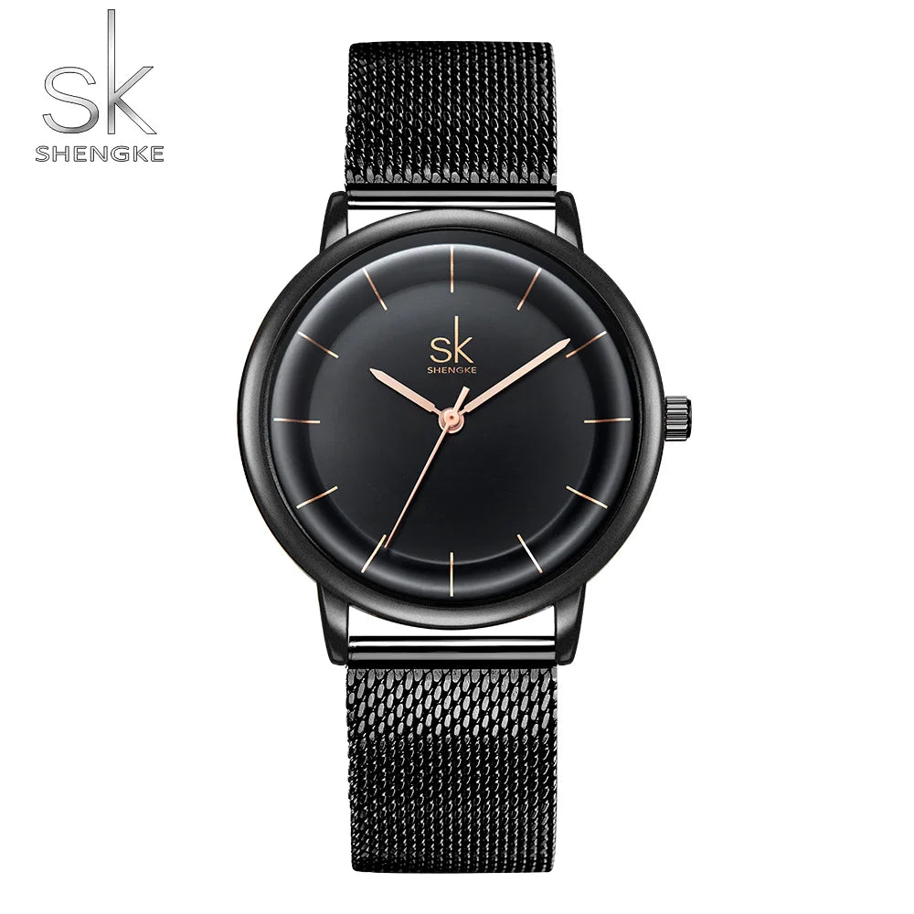 SK Women’s Quartz Watch – Casual Waterproof Fashion Wristwatch with 38mm Round Dial