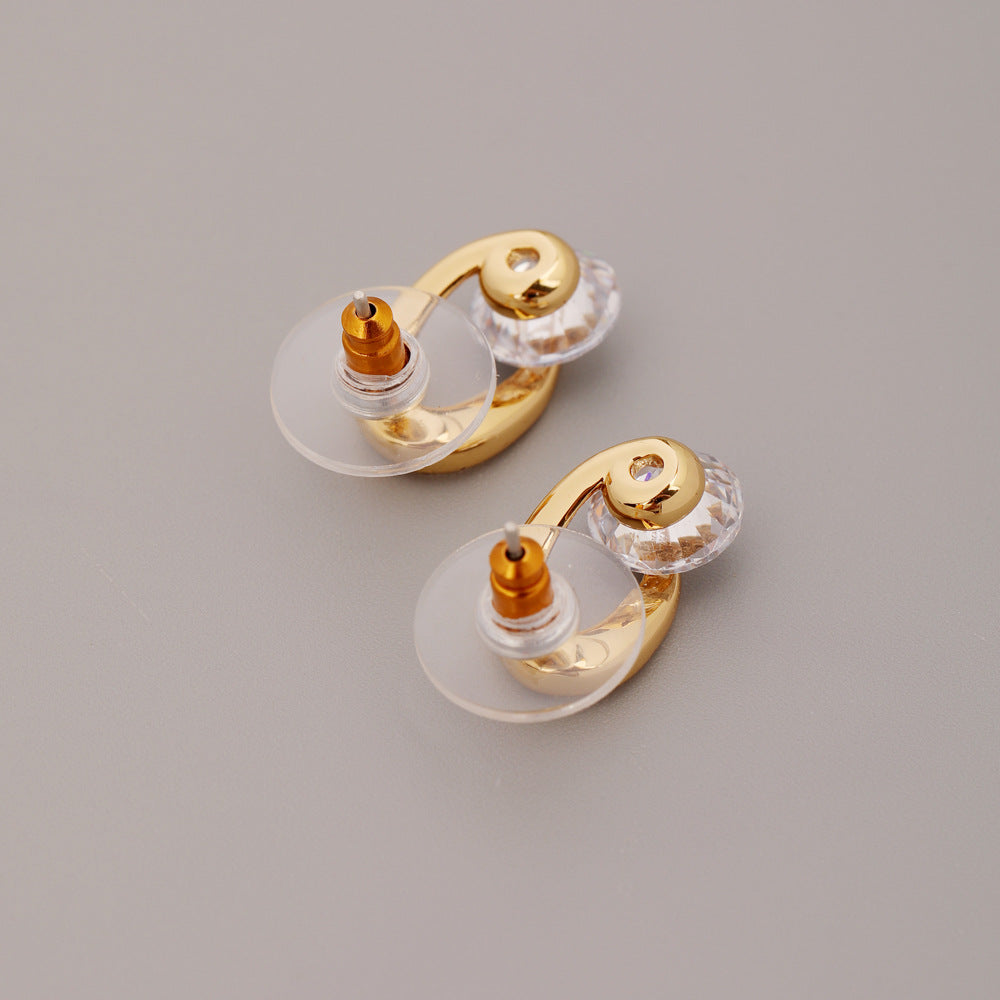 Irregular Pearl Drop Earrings for Women – Retro Copper Silver Needle Jewelry